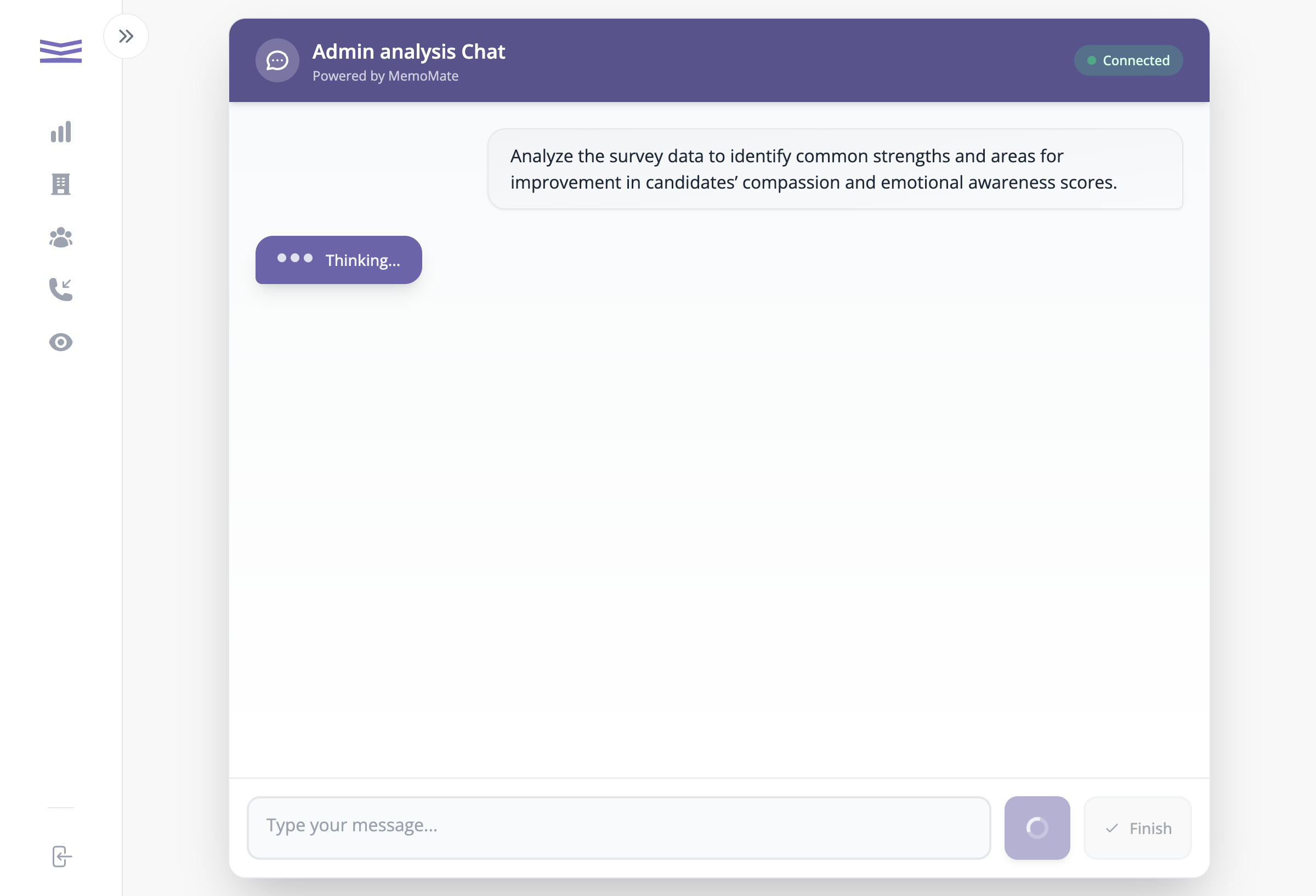 Asking the AI a question
