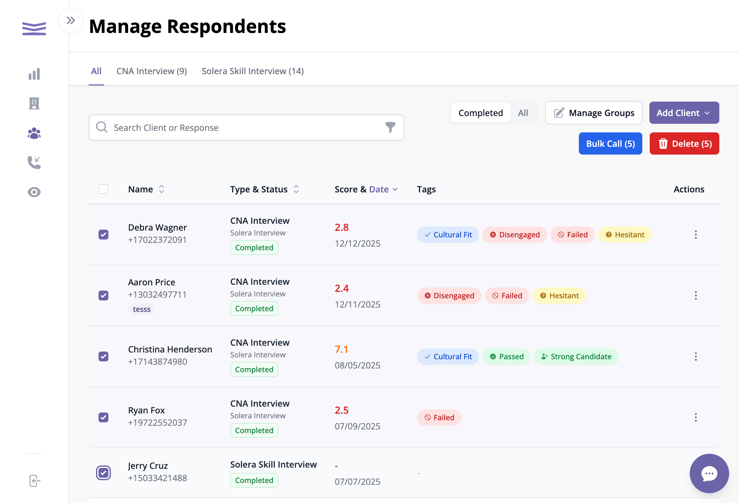 Organize Clients into Groups